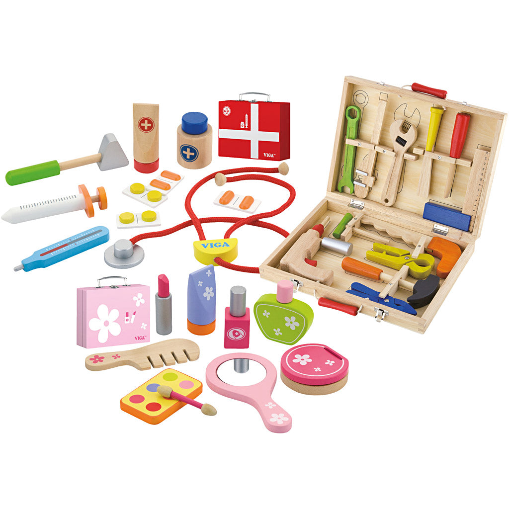 Viga Holzspielset, 33 Teile 1 Set