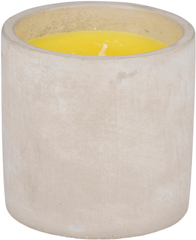 Arti casa Citronella-Kerze – 22 Stunden Brenndauer – Zementtopf – 10 x 10 cm – für Garten und Balkon