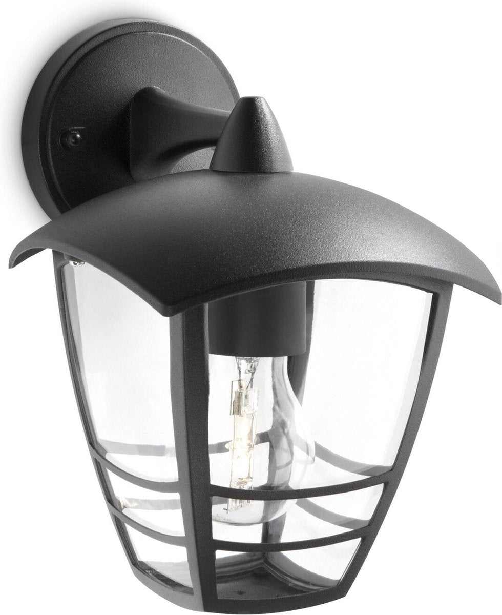 Philips LED Philips Creek Außenwandleuchte – unten – schwarz