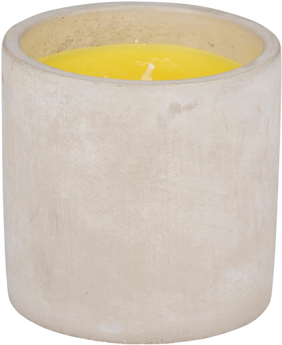 Arti casa Citronella-Kerze – 22 Stunden Brenndauer – Zementtopf – 10 x 10 cm – für Garten und Balkon