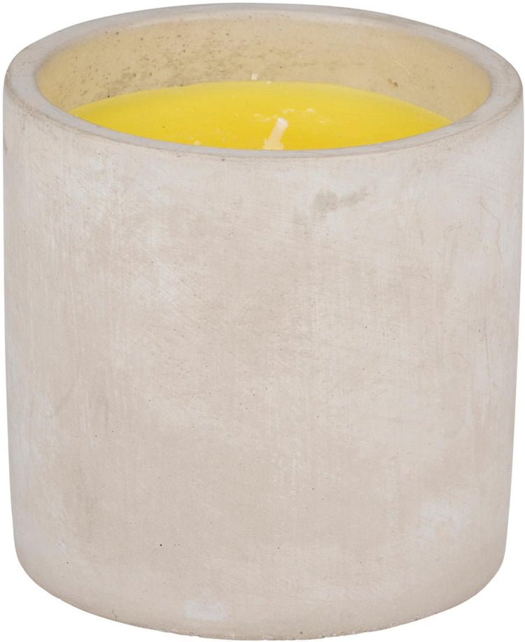 Arti casa Citronella-Kerze – 22 Stunden Brenndauer – Zementtopf – 10 x 10 cm – für Garten und Balkon