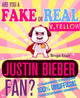 Bist du ein falscher oder echter Justin Bieber-Fan? Version Gelb – das 100 % inoffizielle Quiz- und Fakten-Trivia-Reiseset-Spiel