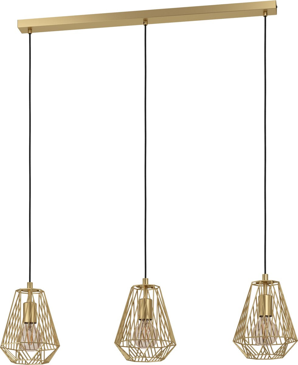 Hängelampe im Eglo-Stil – E27 – 96 cm – Gold