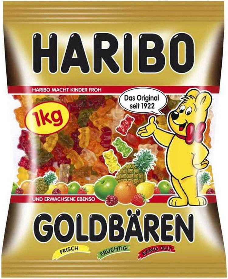 Haribo Goldbären - Bonbons in Fruchtgeschmack - 1kg Beutel