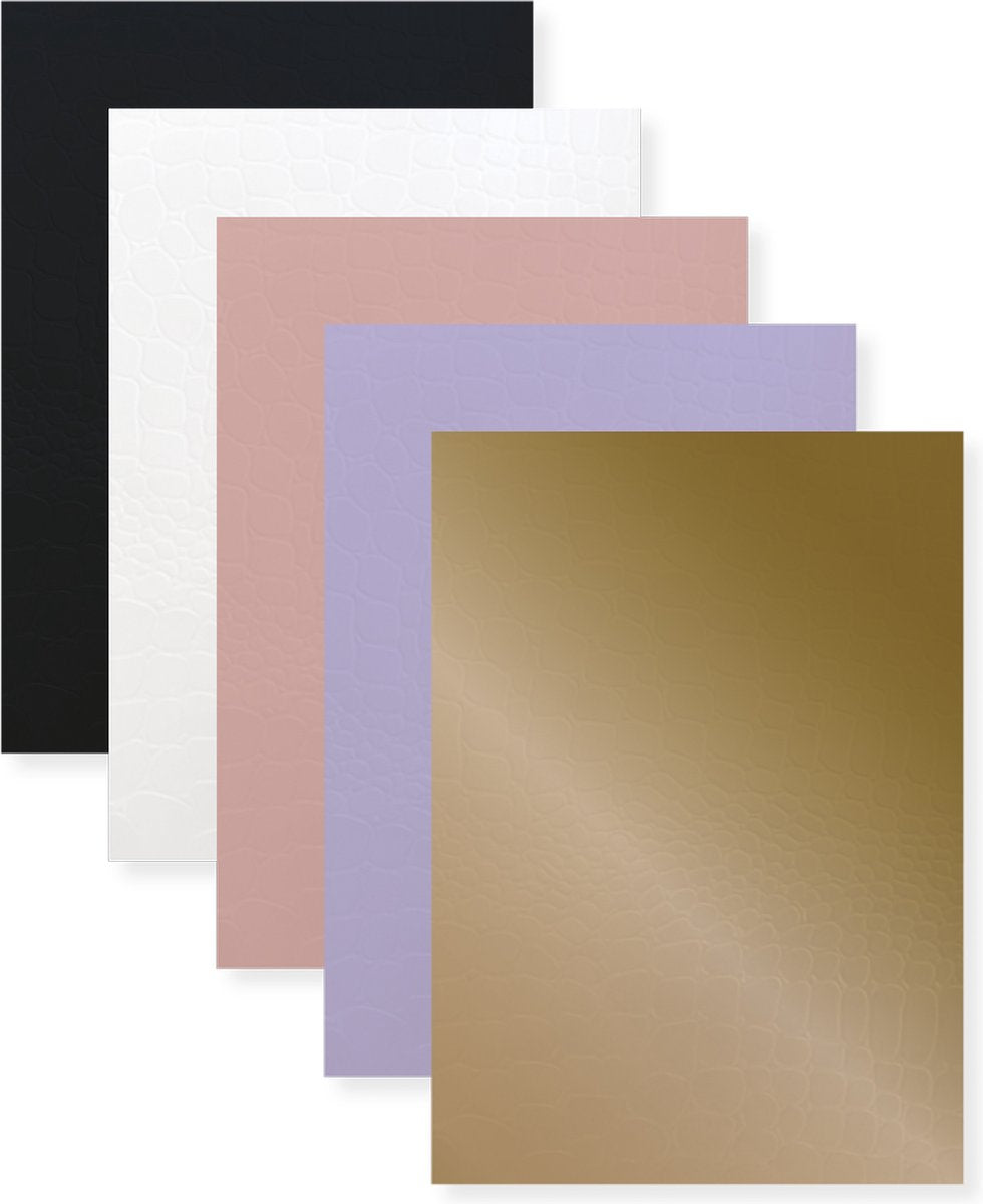 Kangaro-Notizbücher – reines Kroko – A4 – Linie – 4 Farben – k-pm610003skz