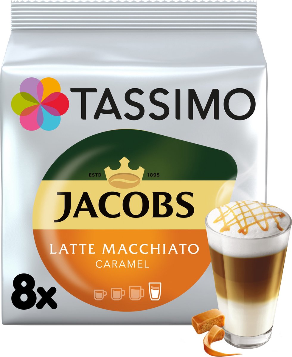 Tassimo – Jacobs Latte Macchiato Karamell – 8 T-Discs
