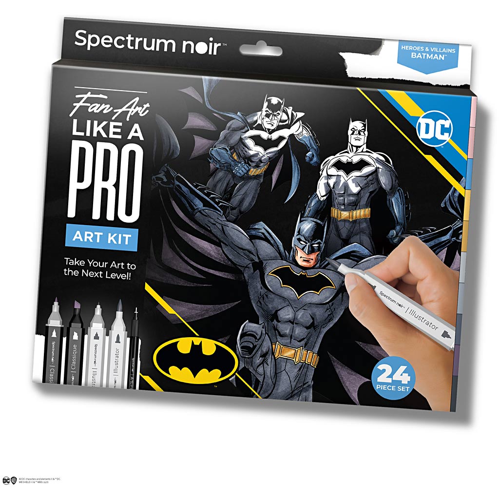 Creativ Company Hobbyset Illustration, Batman: Helden und Schurken, verschiedene Farben, 1 Box