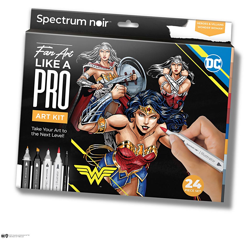 Creativ Company Hobbyset Illustration Comic Helden Wonder Woman Farb Set