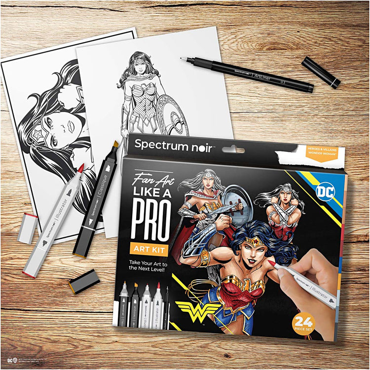 Creativ Company Hobbyset Illustration Comic Helden Wonder Woman Farb Set