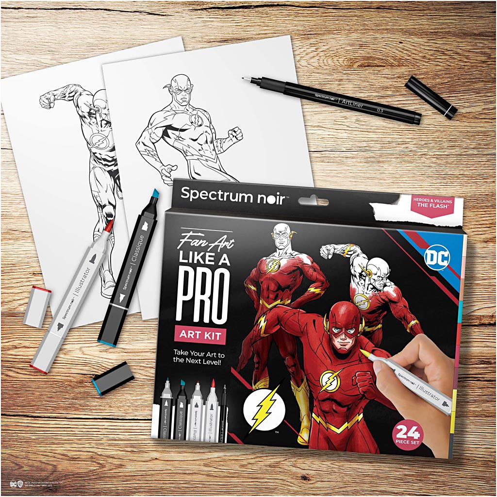 Creativ Company Hobbyset Illustration, Blitz, verschiedene Farben, 1 Box