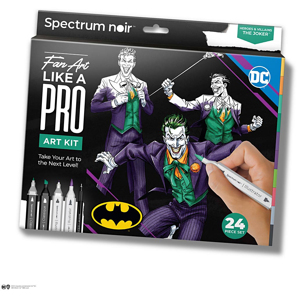 Creativ Company Hobbyset Illustration, Helden und Schurken: Joker, verschiedene Farben, 1 Box