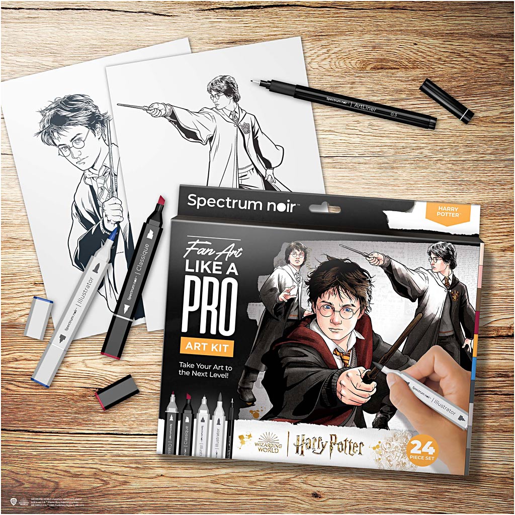 Creativ Company Hobbyset Illustration, Harry Potter, verschiedene Farben, 1 Box