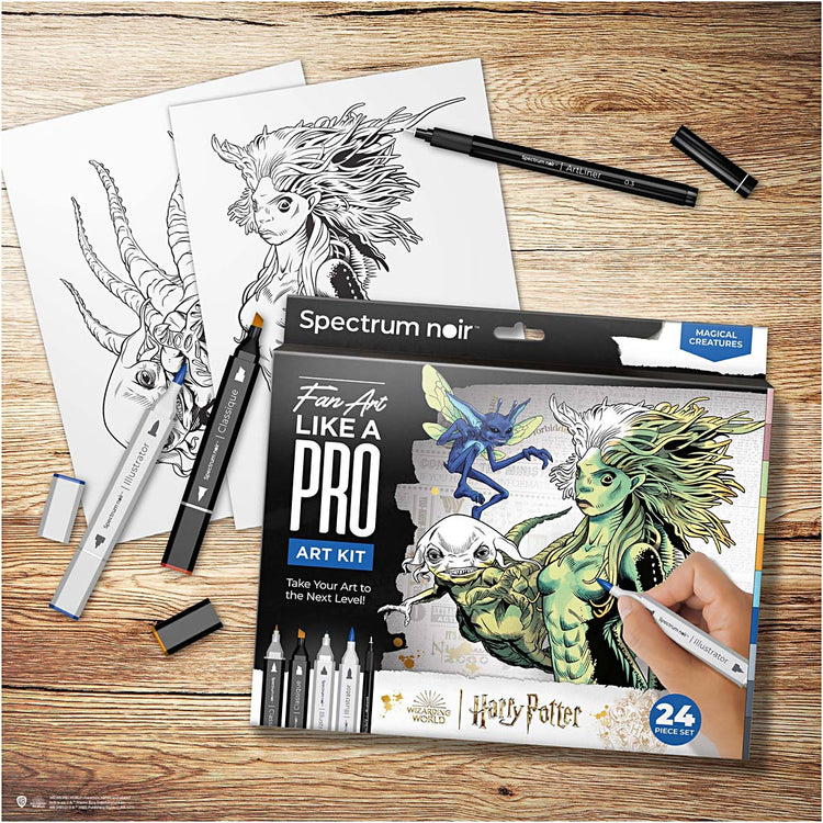 Creativ Company Hobbyset Illustration, Harry Potter: Magische Kreaturen, verschiedene Farben, 1 Box