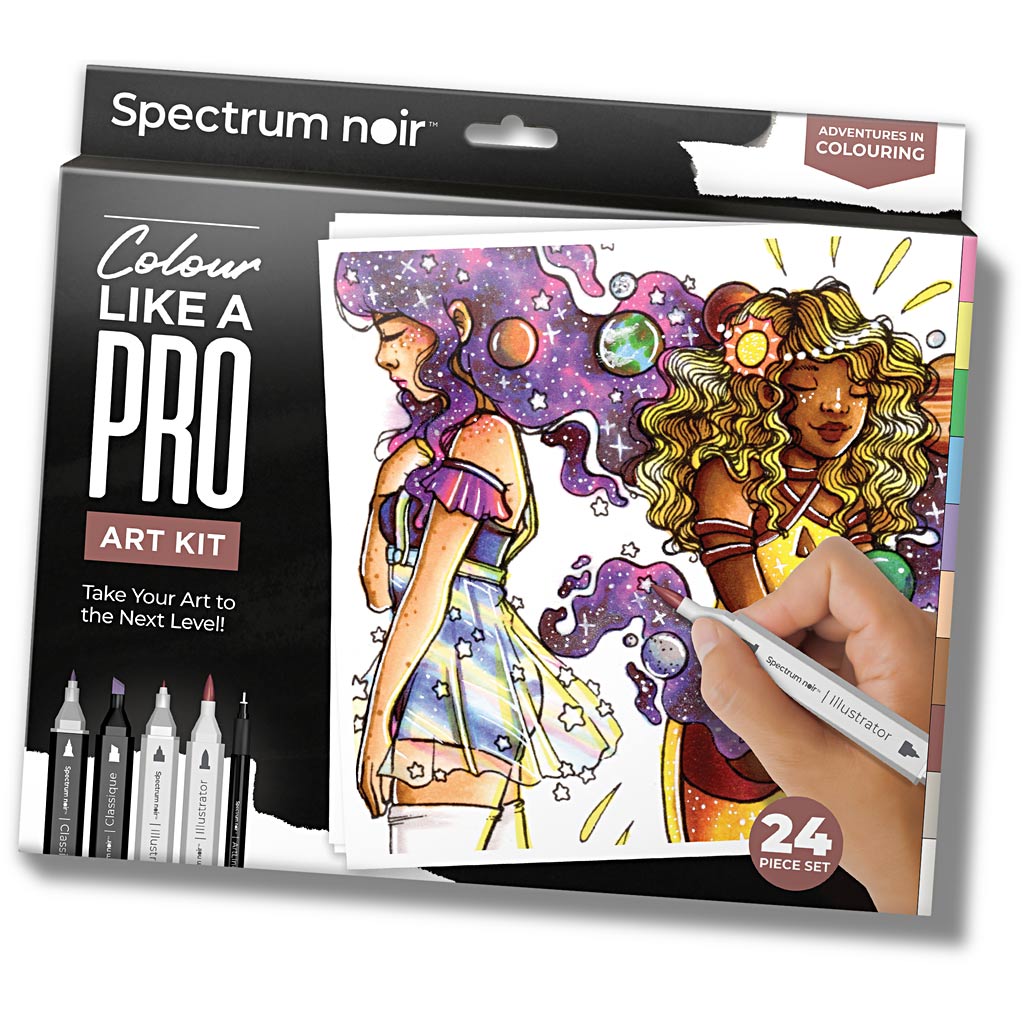 Creativ Company Hobbyset Illustration, Abenteuerlustige Farben, verschiedene Farben, 1 Box
