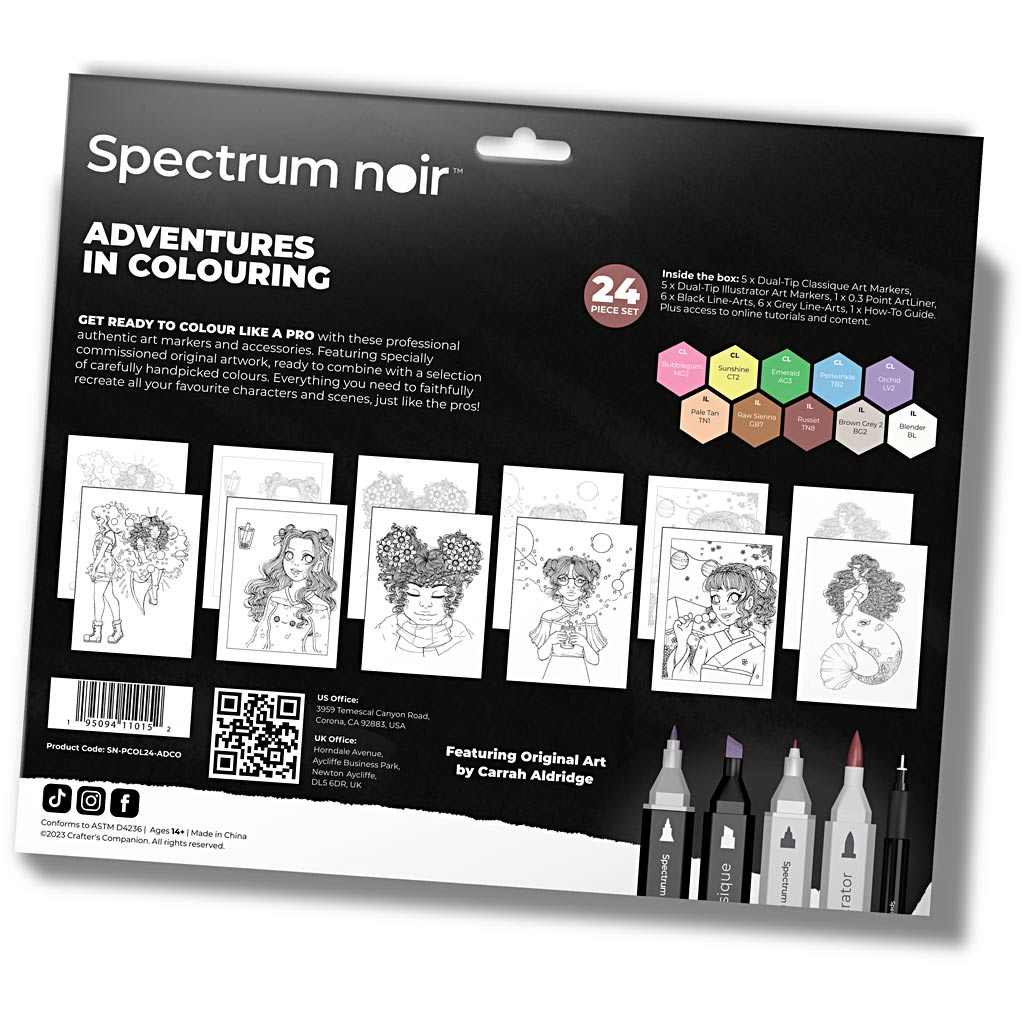 Creativ Company Hobbyset Illustration, Abenteuerlustige Farben, verschiedene Farben, 1 Box