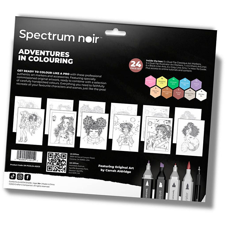 Creativ Company Hobbyset Illustration, Abenteuerlustige Farben, verschiedene Farben, 1 Box