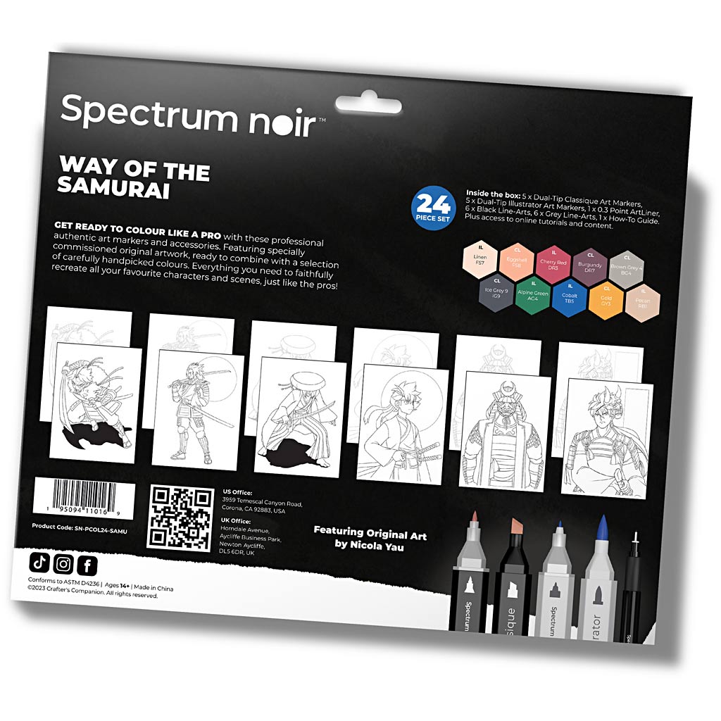 Creativ Company Hobbyset Illustration, Weg der Samurai, verschiedene Farben, 1 Box