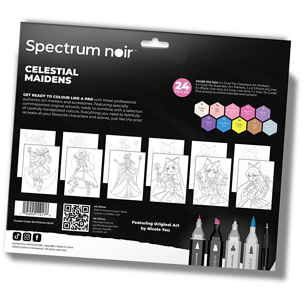 Kreativfirma Hobbyset Illustration, Himmlische Mädchen, verschiedene Farben, 1 Box