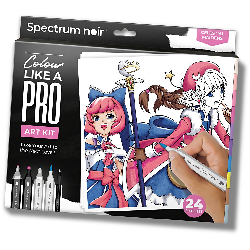 Kreativfirma Hobbyset Illustration, Himmlische Mädchen, verschiedene Farben, 1 Box