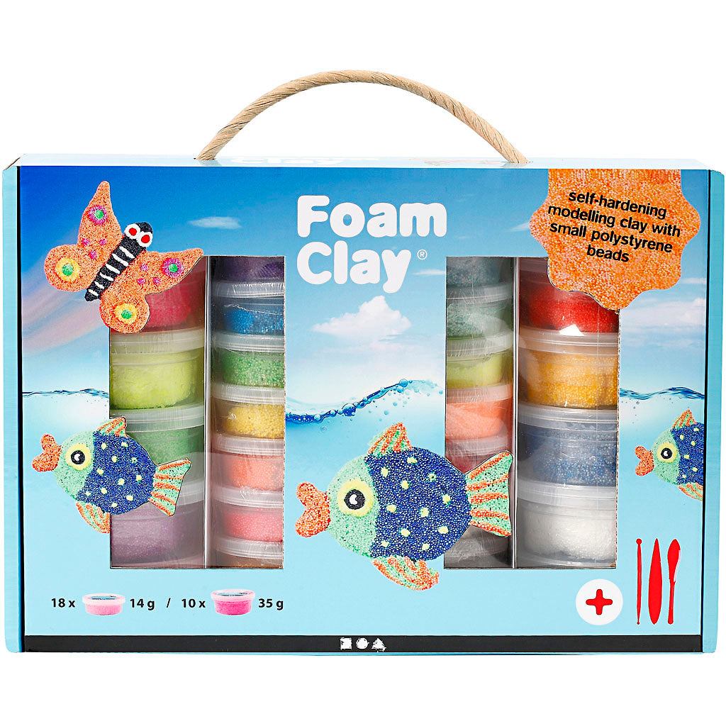 Foam Clay® Geschenkbox, verschiedene Farben, 1 Set