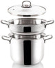 Orion Anett-Serie – Dampfpfanne aus Edelstahl – 5 l – 22 cm Durchmesser – inklusive Dampfeinsatz
