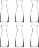 Bormioli Rocco Set mit 6 Karaffen – 1 l – Glas – hochwertige Glas-Ausgießflaschen für Getränke und Saft