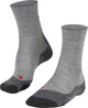 Falke TK2 Melange Anti-Blister Wandersocken aus dickem Woll-Funktionsmaterial Herren Grau - Größe 44-45