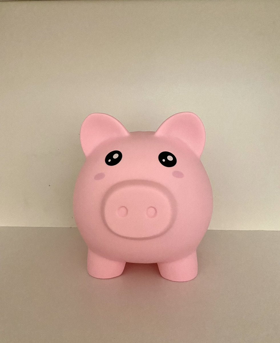 I-total Sparschwein Schwein unzerbrechlich – Sparschwein – PVC – pädagogisch – rosa Sparschwein