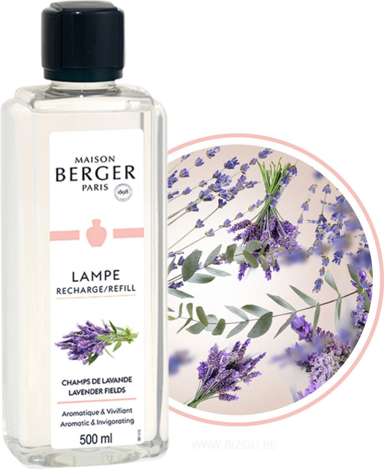 Lampe Berger Maison Champs de Lavande – Lavendelfelder-Duftbrenner, Nachfüllpackung, 500 ml