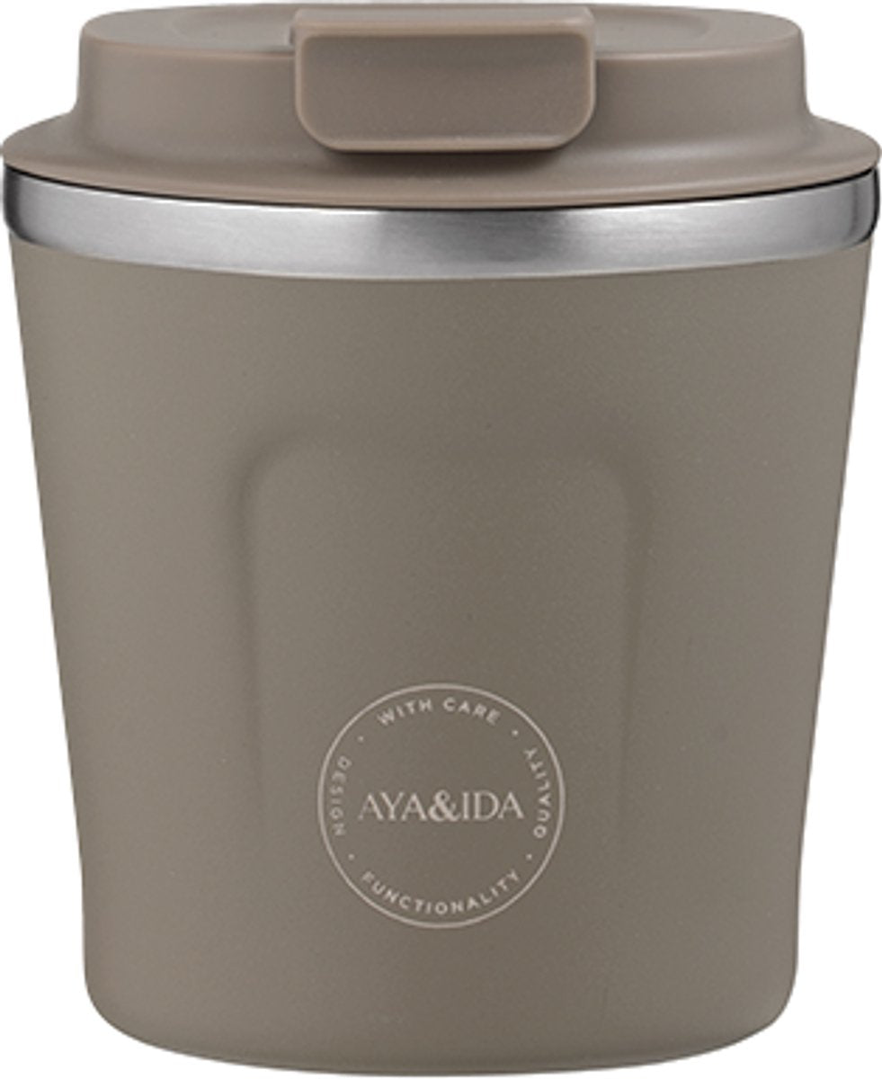 Aya ida aya ida - cup2go - Kaffeetasse - Coffee to go - Reisebecher - zum Mitnehmen - 240ml - Treibholz neu