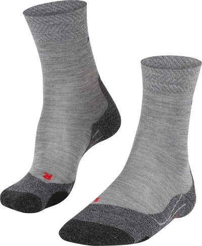Falke TK2 Melange Anti-Blister Wandersocken aus dickem Woll-Funktionsmaterial Herren Grau - Größe 39-41