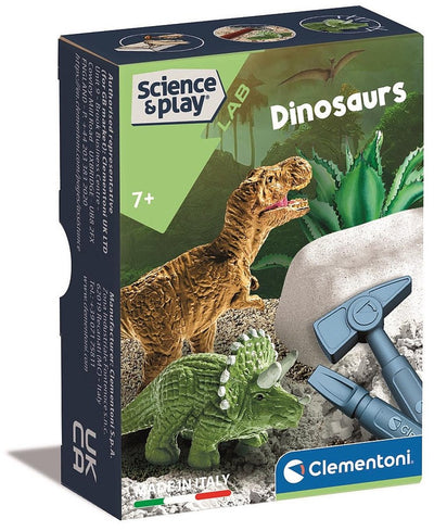 Clementoni Spielset – Dinosaurier-Wissenschaft – Mini-Entdecker – 1 Stück – Wissenschaftsversion
