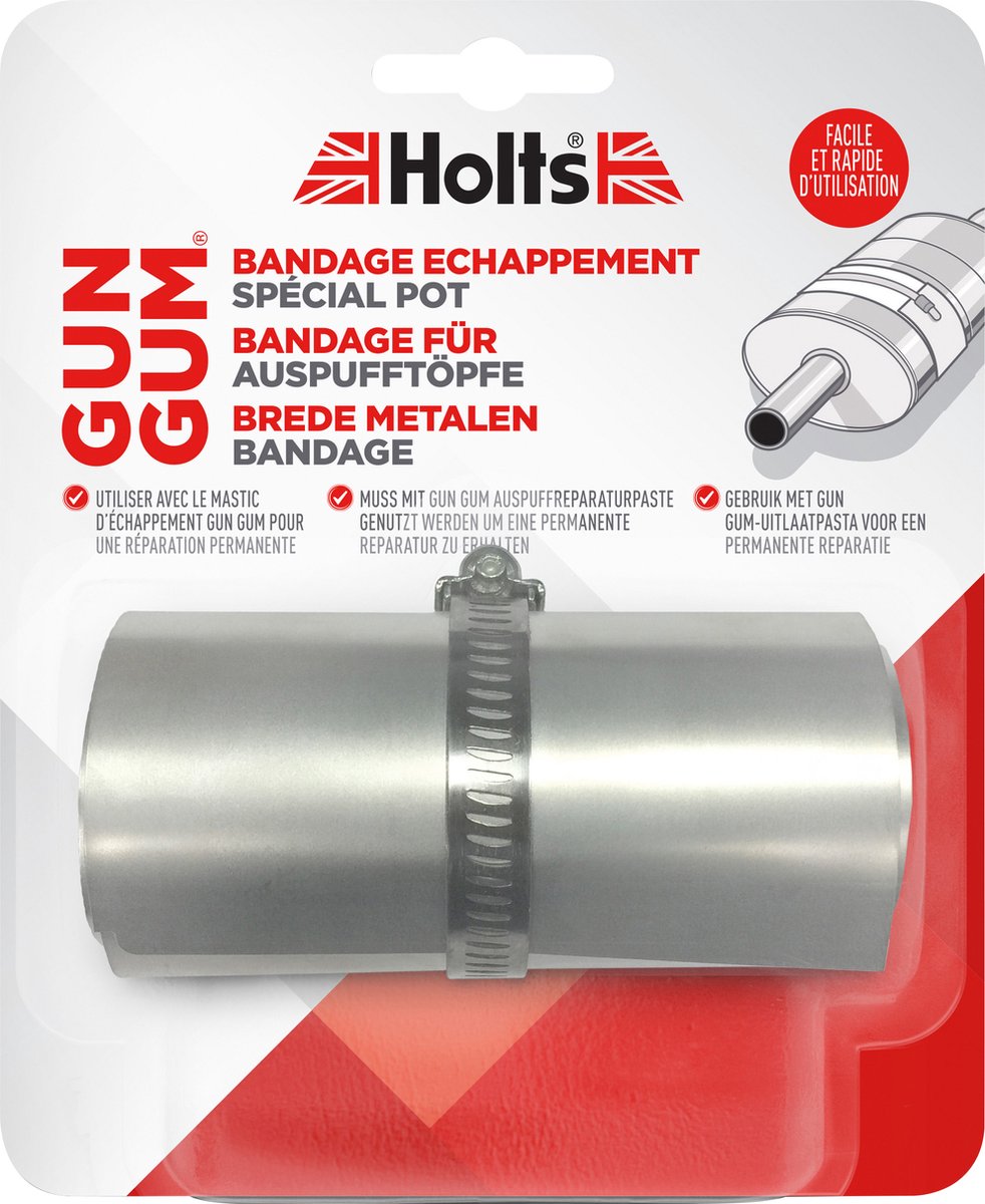 Holts Flexiwrap-Schalldämpfer – Auspuffreparatur – 800 x 114 mm