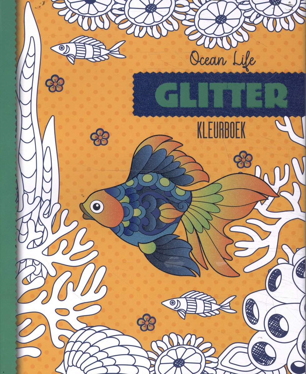 Glitzer-Malbuch – Meeresleben