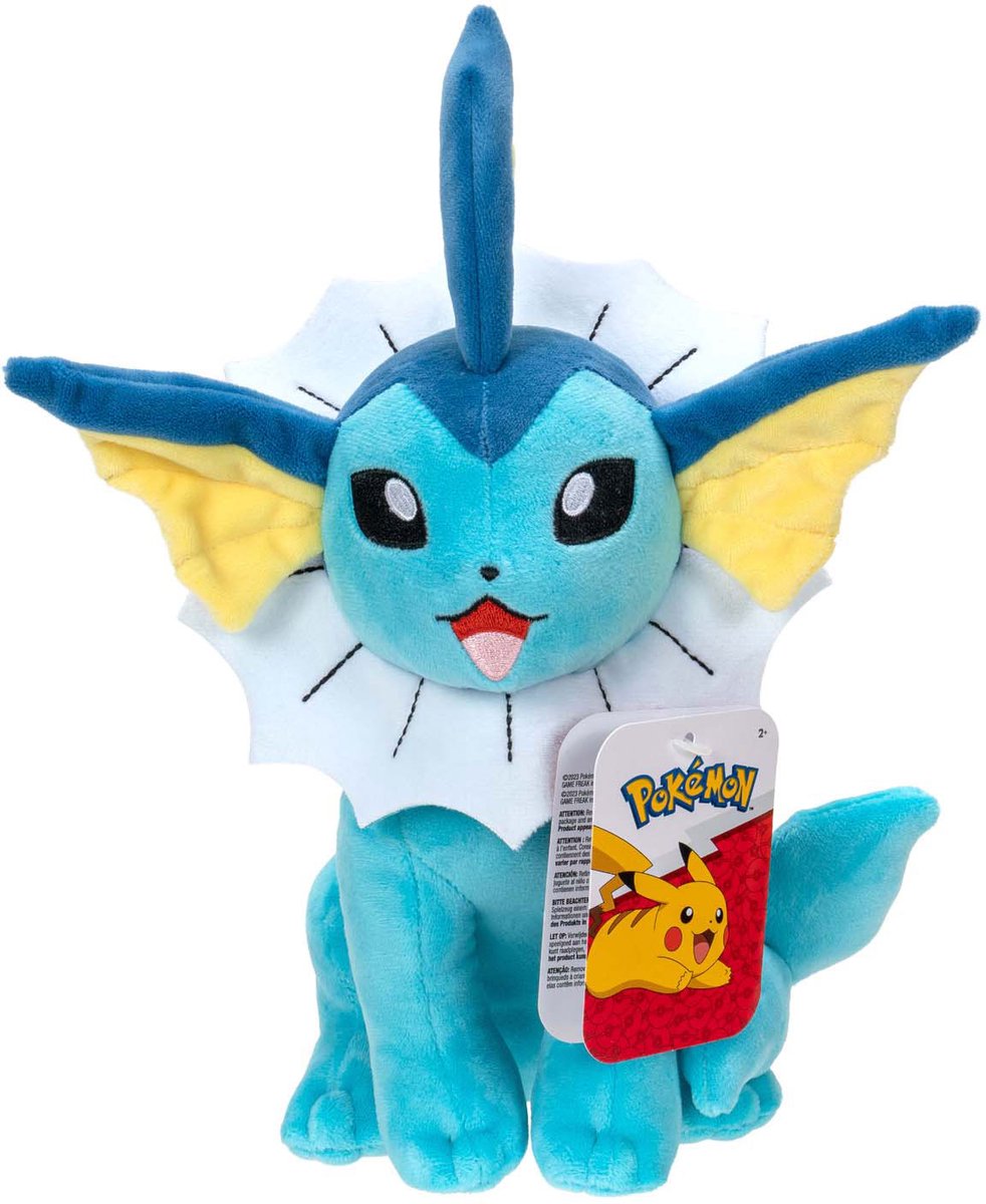 Jazwares Pokémon Kuscheltier Plüsch Vaporeon – 20 cm