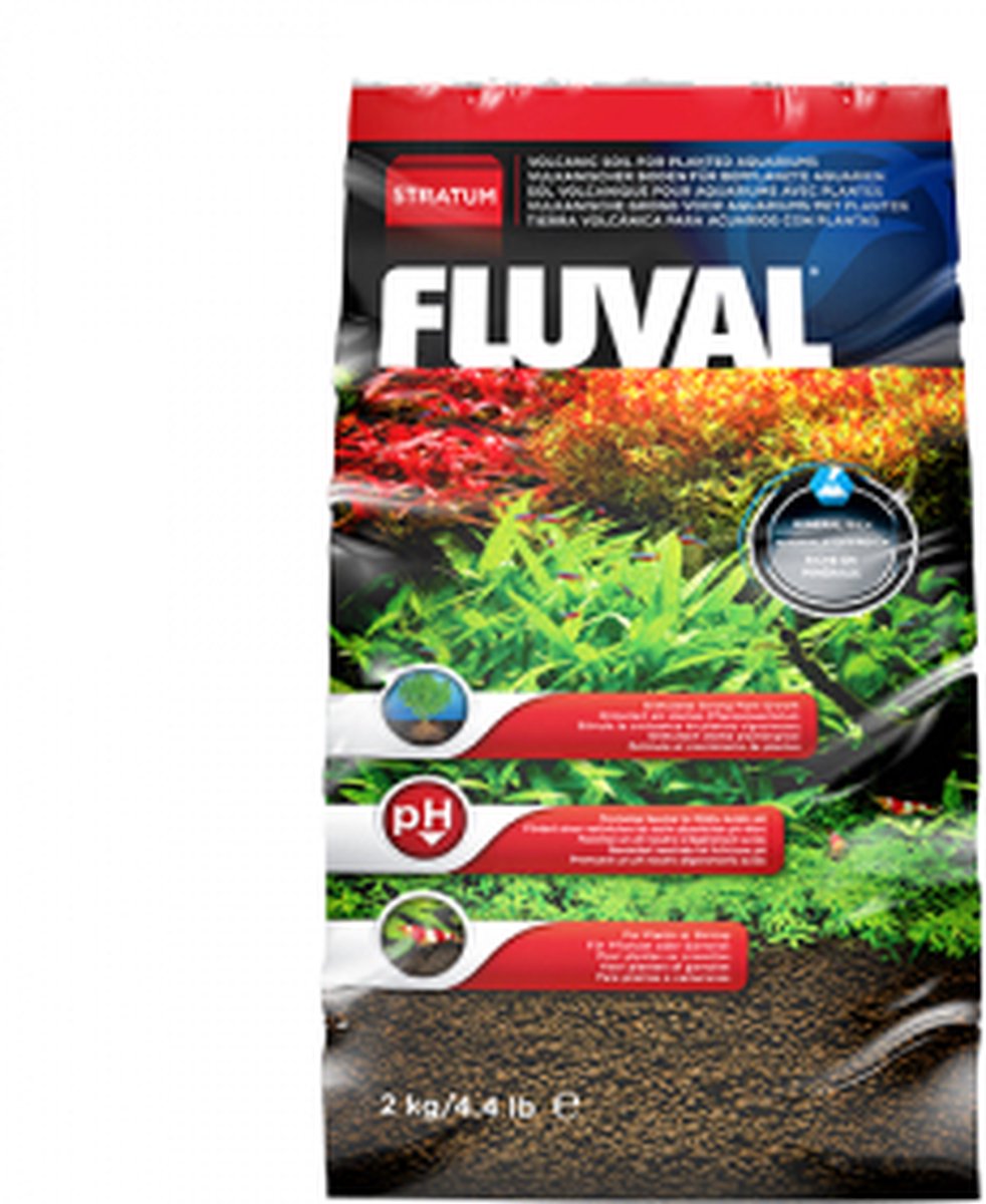 Fluval stratum 2kg Aquariensubstrat mehrfarbig