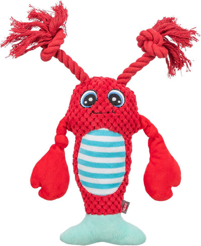 Trixie-Hummer mit Zahnseide-Seil rot