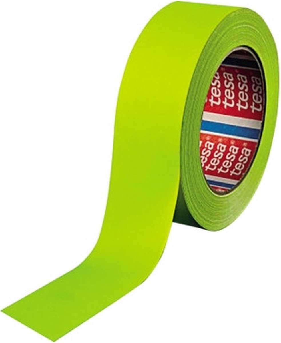 Tesa - 04671-00050-10 Textilband Band 4671 neongelb (L x B) 25 m x 19 mm 1 Stück