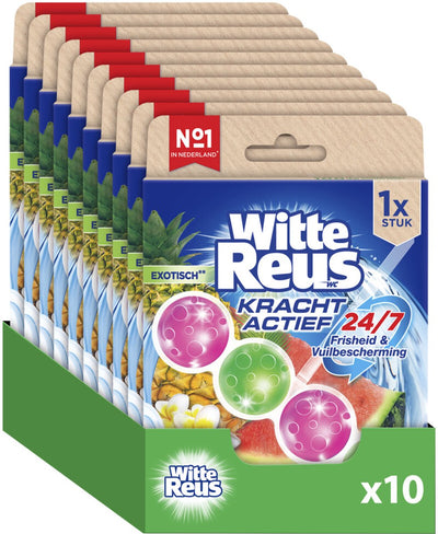 White Giant Power Active Exotischer Toilettenblock 50 g – Toilettenblöcke – Vorteilspackung – 10 Stück