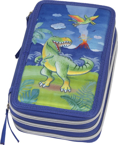 Faber-Castell Zeichenkoffer – Dino – gefüllt 3-lagig 44-teilig – FC-573041