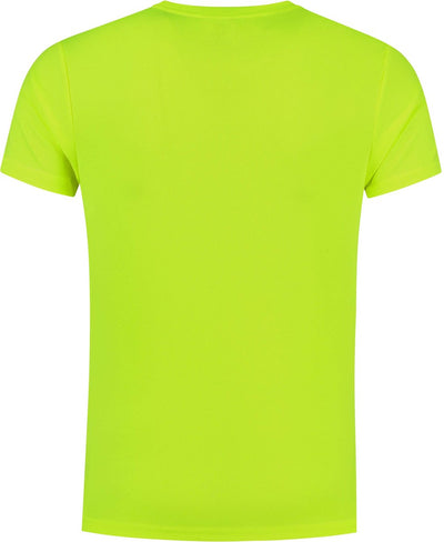 Rogelli Promo-Laufshirt Herren – kurze Ärmel – fluoreszierendes Gelb – 152 164
