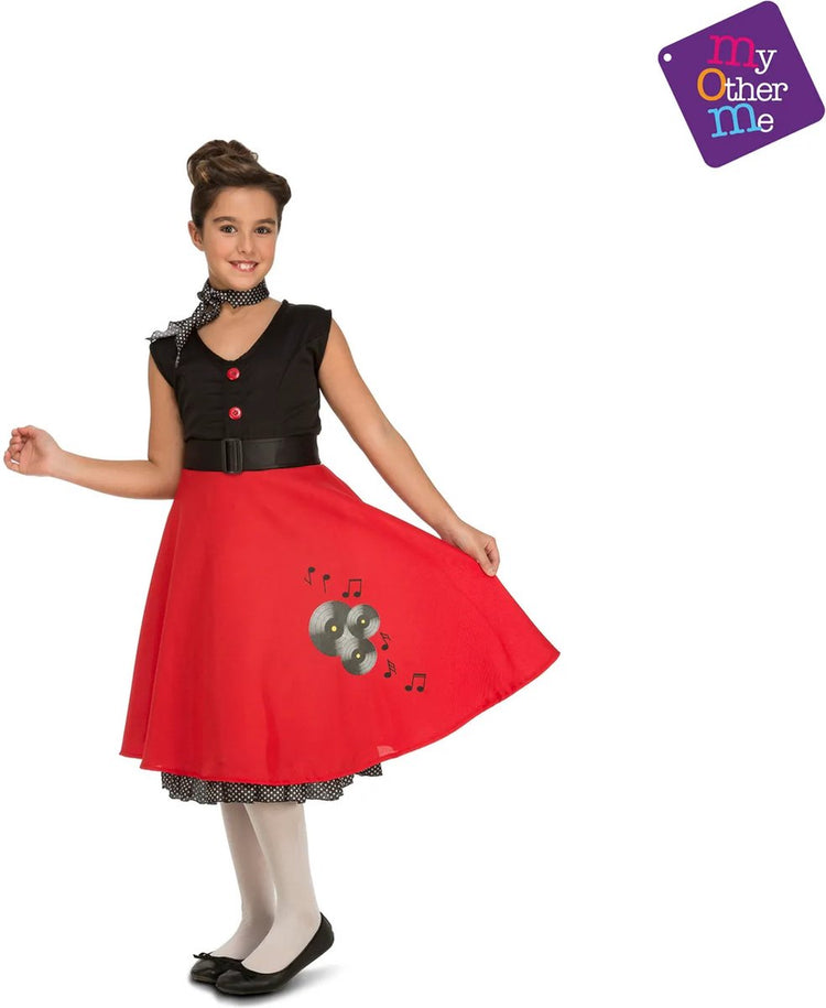 Mama Funcompany 1950er Jahre Kostüm Mädchen – 10–12 Jahre