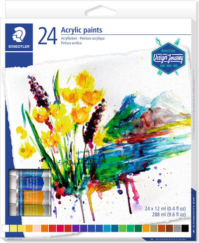 Staedtler Design Journey – Karat-Acrylfarbe – Set mit 24 Tuben à 12 ml