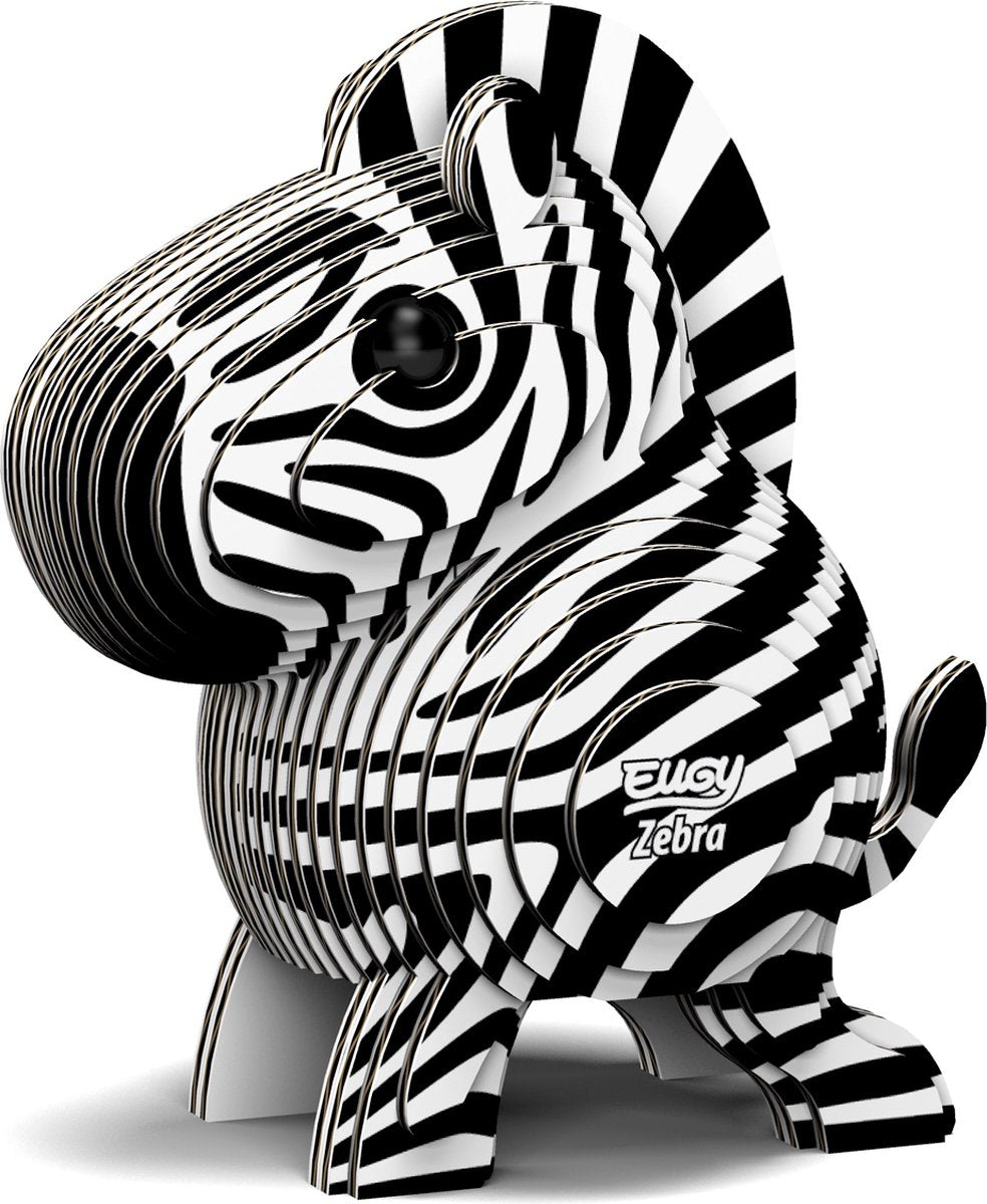 Eugy 3D-Puzzle – Zebra – Wildtiere – nachhaltig – alle sammeln – 6 Jahre