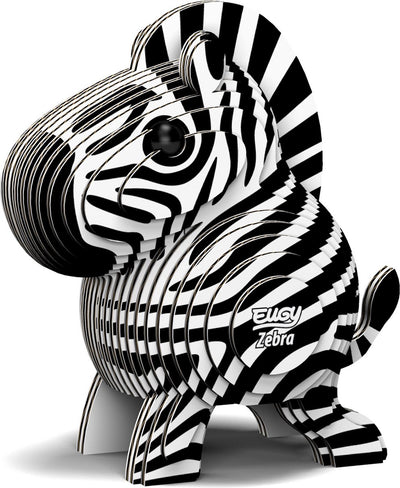 Eugy 3D-Puzzle – Zebra – Wildtiere – nachhaltig – alle sammeln – 6 Jahre