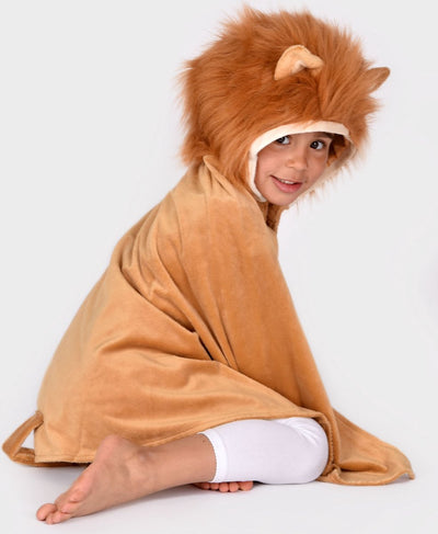 Den Goda Fen Cape Löwe Kostüm für Kinder 3-8 Jahre mehrfarbig.