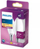 Philips LED-Lampe – Kerzenlampe mit E14-Fassung – warmweißes Licht: 2700 K – 25 W – Milchglas – 2er-Pack