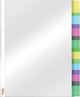 Esselte Premium A4 Karteitasche – aus Kunststoff mit 8 Laschen – 80 Mikron – transparent