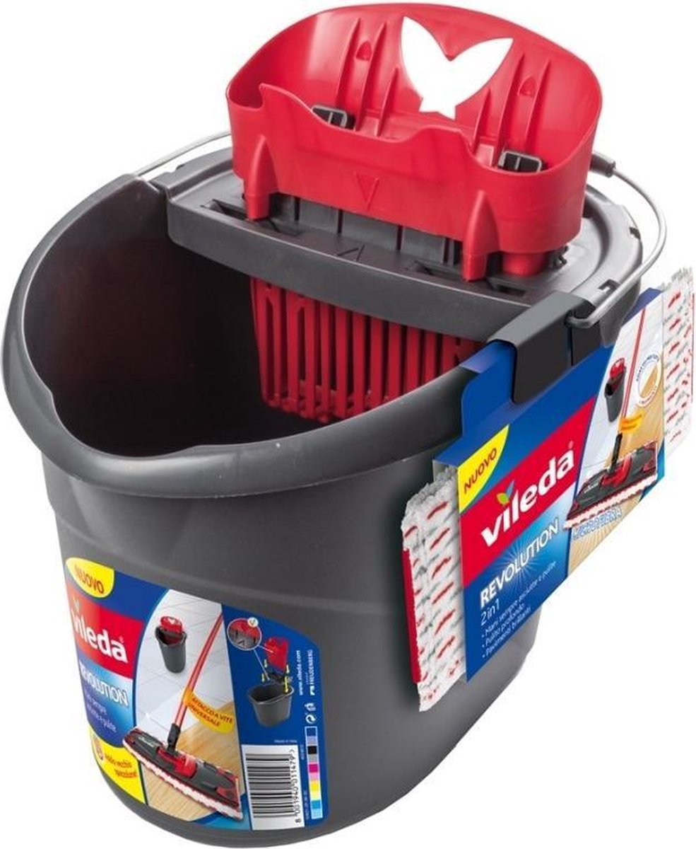 Vileda Revolution Mop Wischset mit Eimer 2 in 1