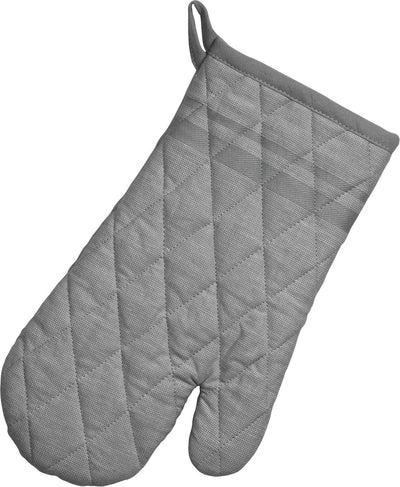 Kela Ofenhandschuh, Ofenhandschuh, 4er-Set, Baumwolle, dunkelgrau mit Streifen, 31 x 18 cm – | tia